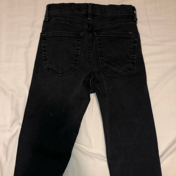 NWOT Washed Black Topshop Jamie Jeans - Picture 3 of 3